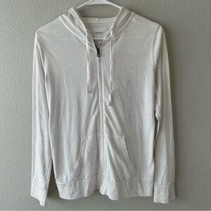 Sonoma White Zip-Up Sweater